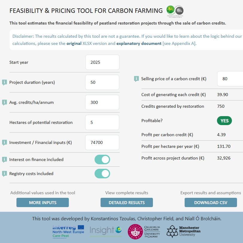 Financial Feasibility Tool